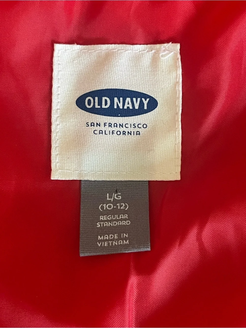 Old Navy Red Double-Breasted Peacoat with Notch Collar. Girls SZ 10-12